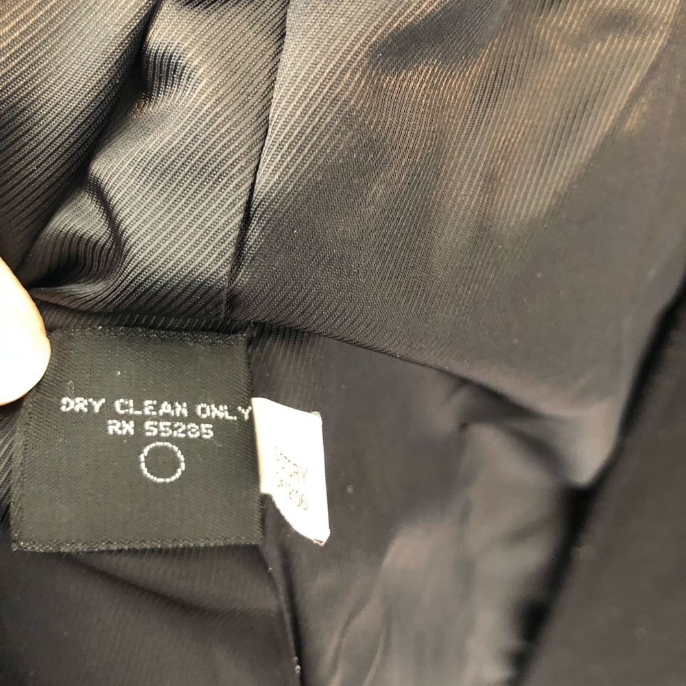 Express Double-breasted Wool Coat black size 7/8 - Picture 8 of 8